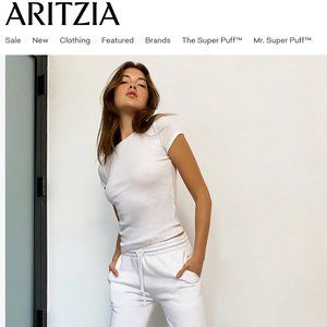 NWT TNA White Rib T-Shirt